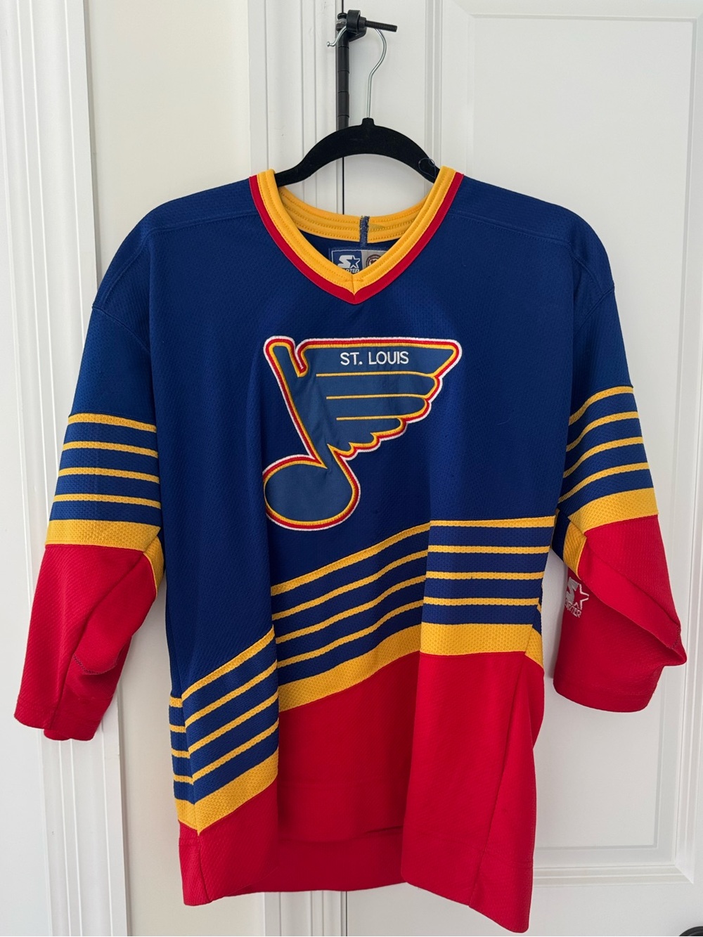 Vintage St. Louis Blues Road Hockey Jersey by Starter - Youth L/XL